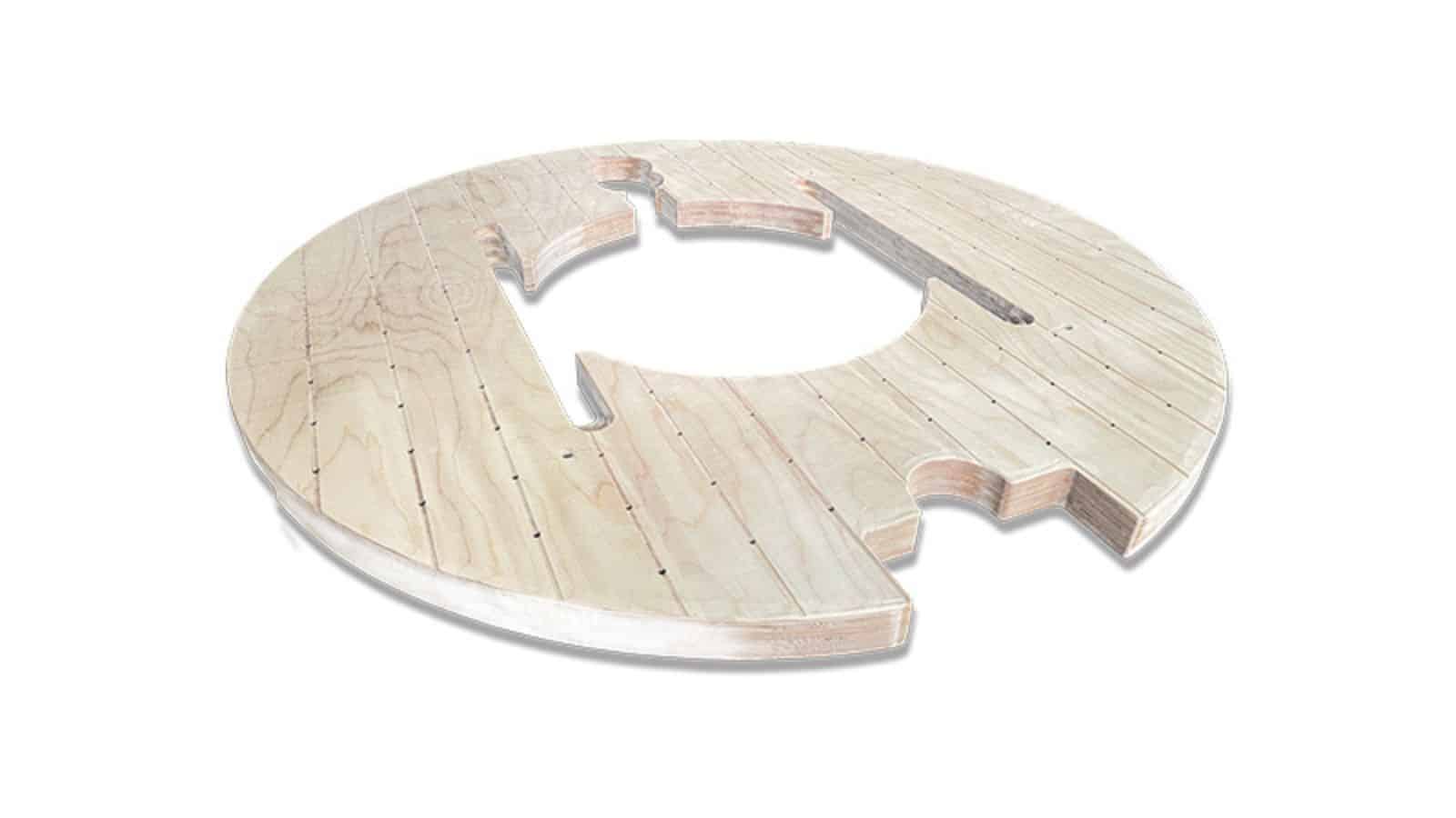 Pressure ring plate made of electrical laminated wood for transformer coil clamping systems, high density insulation plate